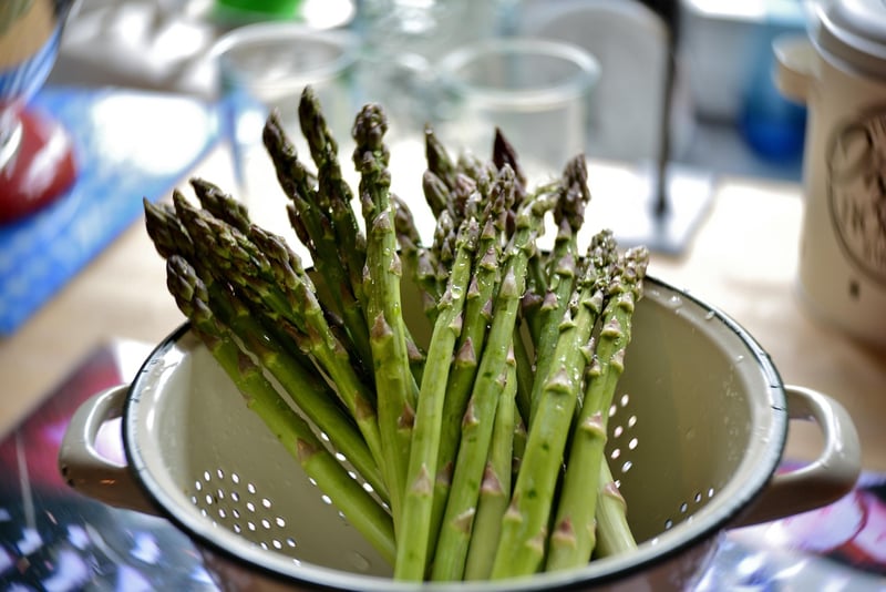 Vegetables in a kitchen